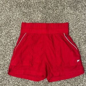 Fabletics Ultra High-Waisted Piped Nylon Shorts